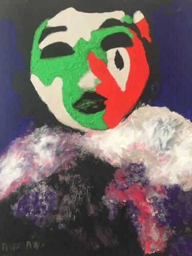 绘画 标题为“Le clown qui fait p…” 由Audran, 原创艺术品, 丙烯