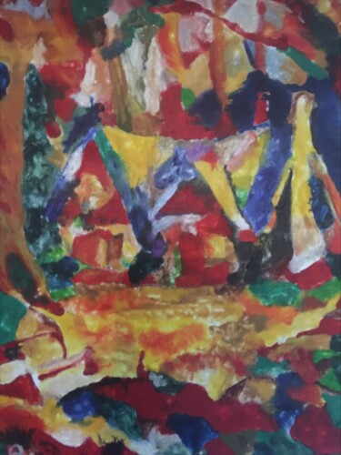 Peinture intitulée "« Harmonie Colorée…" par Audran, Œuvre d'art originale, Pigments
