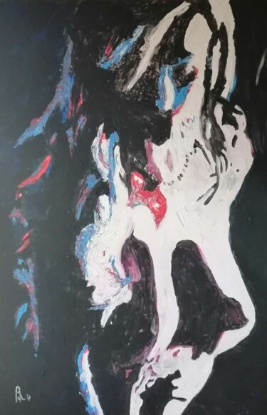 Malerei mit dem Titel "La Déesse Cachée" von Audran, Original-Kunstwerk, Acryl
