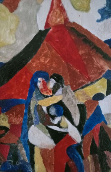 Pittura intitolato ""Liens Inaltérables…" da Audran, Opera d'arte originale, pigmenti