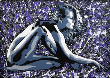 Картина под названием "SENSUALITÉ" - Myriam Bellanger, Подлинное произведение искусства, Акрил