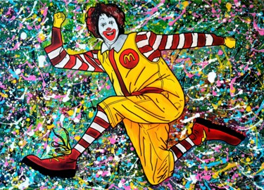 Peinture intitulée "RONALD" par Myriam Bellanger, Œuvre d'art originale, Acrylique