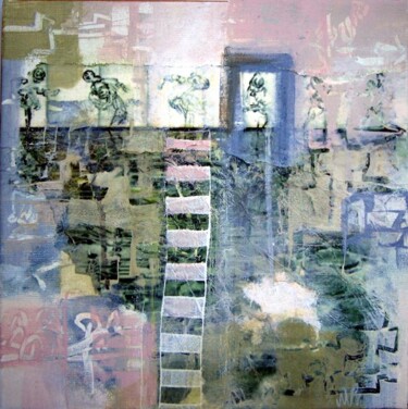 Collages titled "Espèce d'espace 2" by Myriam Bonneau, Original Artwork