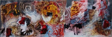 Collages titled "colchique" by Myriam Bonneau, Original Artwork
