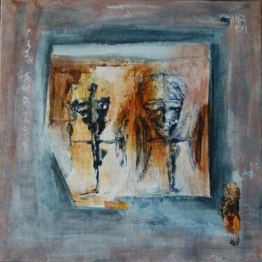 Peinture intitulée "L'un naît l'autre" par Myriam Bonneau, Œuvre d'art originale