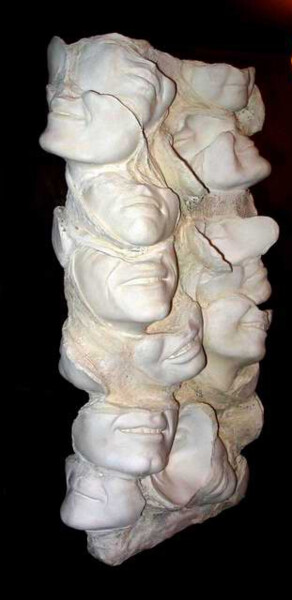 Sculpture intitulée "reliuredouble_face.…" par Myriam Bonneau, Œuvre d'art originale