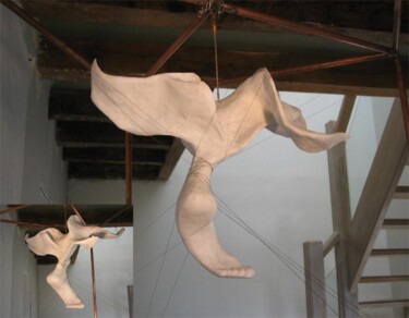 Sculpture intitulée "La Gradiva" par Myriam Bonneau, Œuvre d'art originale