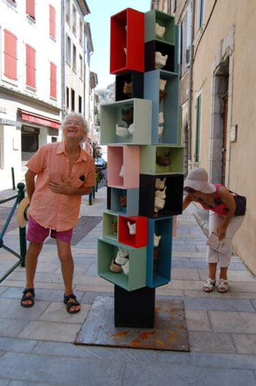 Sculpture intitulée "rue-droite.jpg" par Myriam Bonneau, Œuvre d'art originale