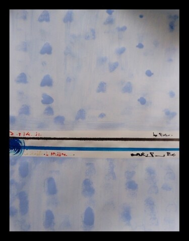 Peinture intitulée "Sérénité bleue" par Myriam Carbonnier (Myri- âme C), Œuvre d'art originale, Acrylique