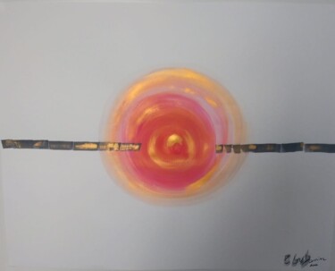 Peinture intitulée "Présence solaire" par Myriam Carbonnier (Myri- âme C), Œuvre d'art originale, Acrylique