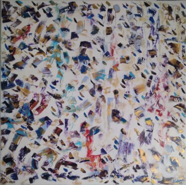 Peinture intitulée "Les parcelles d'un…" par Myriam Carbonnier (Myri- âme C), Œuvre d'art originale, Acrylique