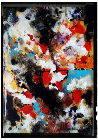 Peinture intitulée "Tableau Abstrait "…" par Myriam Carbonnier (Myri- âme C), Œuvre d'art originale, Acrylique