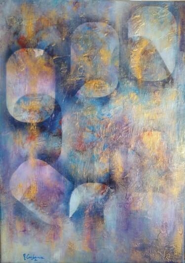 Peinture intitulée "Entre équinoxe et s…" par Myriam Carbonnier (Myri- âme C), Œuvre d'art originale, Acrylique