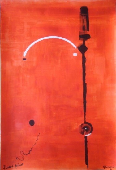 Peinture intitulée "L'instant présent" par Myriam Carbonnier (Myri- âme C), Œuvre d'art originale, Acrylique