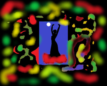 Digital Arts titled "Flamenca.png" by Myriam Djaouk, Original Artwork