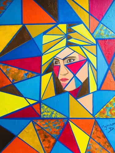 Painting titled "Briser" by Myriam Djaouk, Original Artwork, Acrylic
