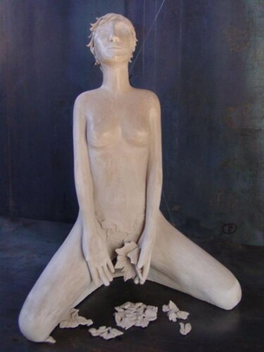 Sculpture intitulée "feuille.jpg" par Myriam Ferrer, Œuvre d'art originale