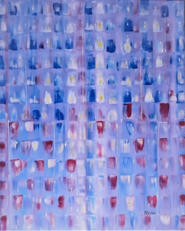 Pintura titulada "Pluie sur la fenêtre" por Myriam Gylon, Obra de arte original, Acrílico