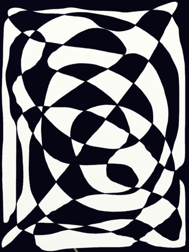 Digitale Kunst mit dem Titel "Damier de dame" von Myriam Gylon, Original-Kunstwerk, Digitale Malerei