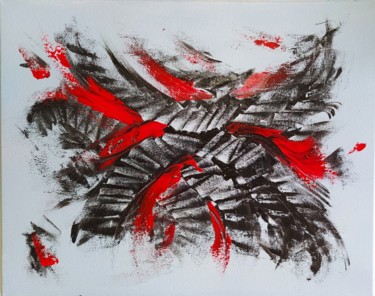 Malerei mit dem Titel "Escalade" von Myriam Gylon, Original-Kunstwerk, Acryl