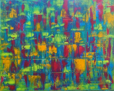 Painting titled "Sans titre5" by Myriam Gylon, Original Artwork, Acrylic Mounted on Wood Stretcher frame