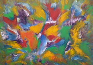 Painting titled "Sans titre 7" by Myriam Gylon, Original Artwork, Acrylic