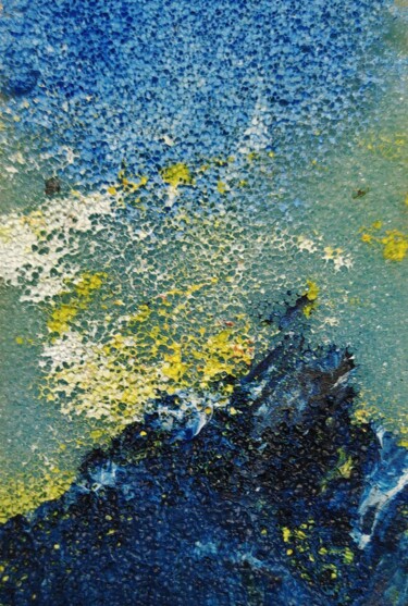 Картина под названием "L'éponge de l'artis…" - Myriam Gylon, Подлинное произведение искусства, Текстильное волокно