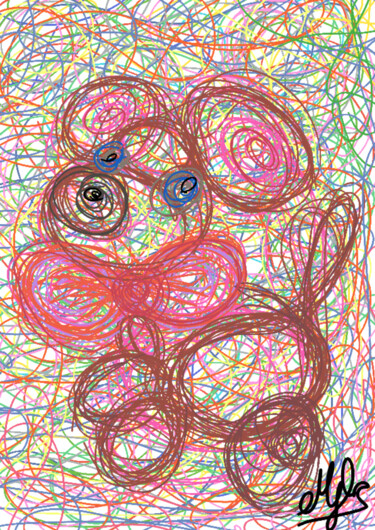 Grafika cyfrowa / sztuka generowana cyfrowo zatytułowany „LittleDog” autorstwa Myriam Hunerwadel, Oryginalna praca, Malarstw…