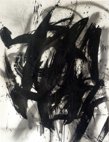 Картина под названием "Encre sur papier (7…" - Myriammb, Подлинное произведение искусства, Чернила