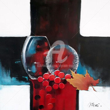 Painting titled "Transparences 2" by Myriam Maury, Original Artwork, Acrylic