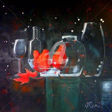 Painting titled "FestvitésTransparen…" by Myriam Maury, Original Artwork, Acrylic