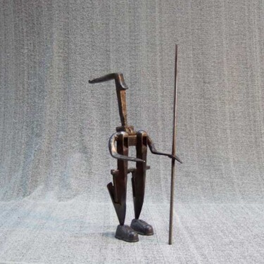 Escultura titulada "Fantassin" por Myriam Schmaus, Obra de arte original, Metales