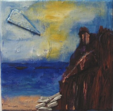 Peinture intitulée "Sérénité 3" par Myriam Thomas, Œuvre d'art originale