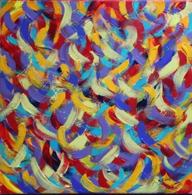 Painting titled "Tourbillons" by Myriam Thomas, Original Artwork