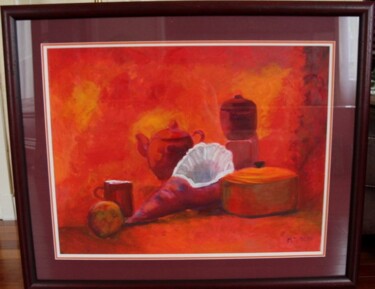 Peinture intitulée "Cuisine du chef" par Myriam Thomas, Œuvre d'art originale