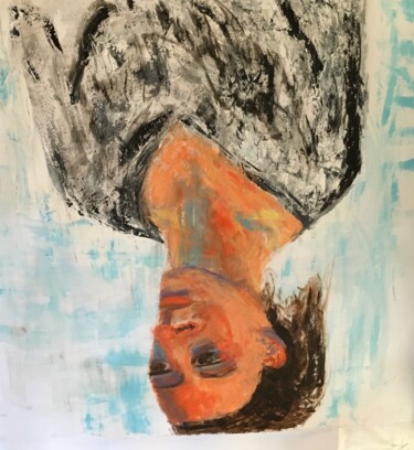 Peinture intitulée "Portrait" par Myriam Thomas, Œuvre d'art originale, Acrylique