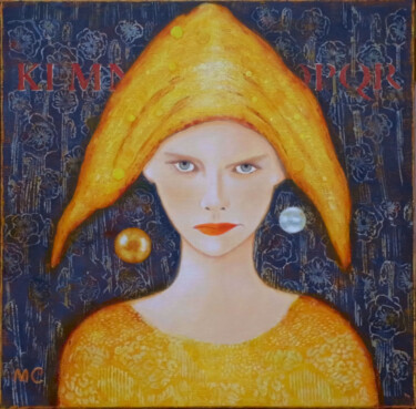 Картина под названием "Lola" - Myriam, Подлинное произведение искусства, Акрил Установлен на Деревянная рама для носилок