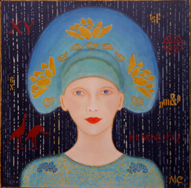 Peinture intitulée "Anthéa" par Marie Clémence, Œuvre d'art originale, Acrylique Monté sur Châssis en bois