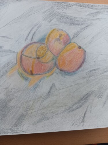 Drawing titled "Nature morte" by Myriam Rouffiange, Original Artwork, Pencil