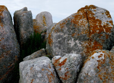 Photographie intitulée "rochers à Bréhat" par Myriam Wetzstein, Œuvre d'art originale, Photographie non manipulée
