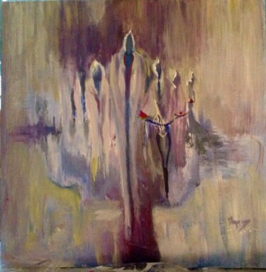 Картина под названием "Transcendance" - Myriem Monghal, Подлинное произведение искусства, Масло