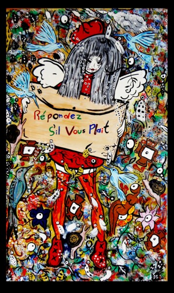 Malerei mit dem Titel "a francesa" von Myron Gomes, Original-Kunstwerk, Acryl