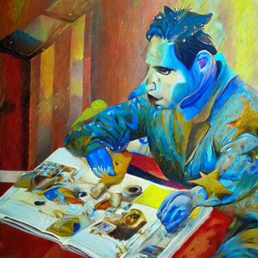 Arte digital titulada "the collector of li…" por Myron Gomes, Obra de arte original, Pintura Digital