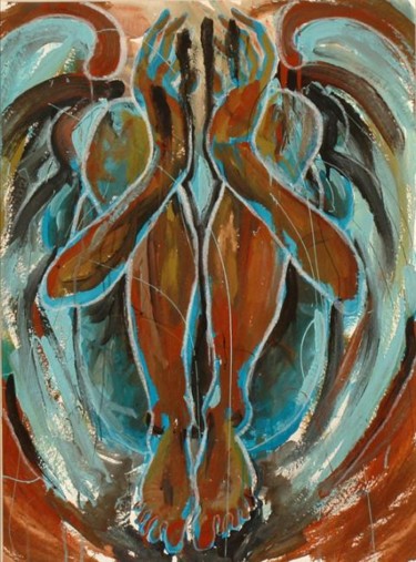 Painting titled "Angelhide" by Myroslav Harasymiw, Original Artwork