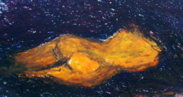 Painting titled "dark woman" by Abdél Zhairi, Original Artwork, Pastel