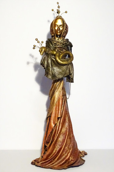 Skulptur mit dem Titel "Zusammengehörigkeit…" von Myrthyra, Original-Kunstwerk