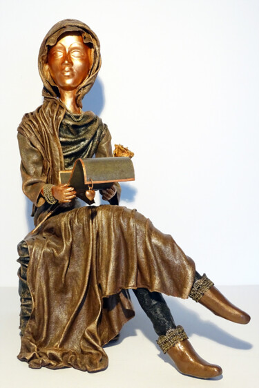 Sculpture titled "Der Brief" by Myrthyra, Original Artwork, Fabric