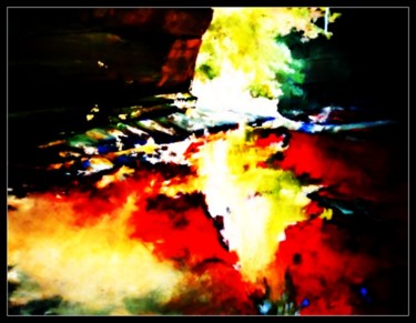 Digital Arts titled "dans-la-nuit-flambo…" by Mysane, Original Artwork, Digital Painting