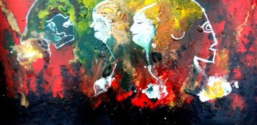 Painting titled "les-ames-blanches.j…" by Mysane, Original Artwork, Other