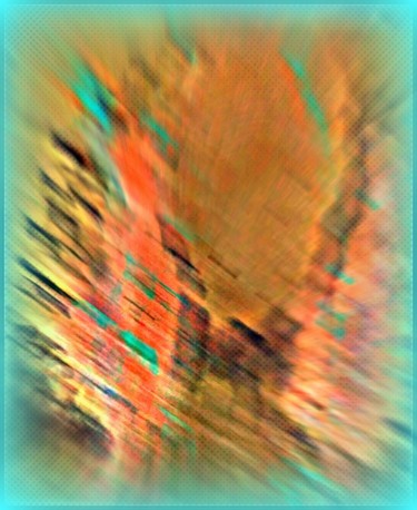 Arts numériques intitulée "apparition rayée" par Mysane, Œuvre d'art originale, Peinture numérique